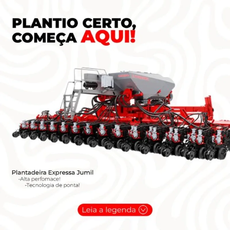 O resultado da sua safra começa no plantio. Plantadeiras Jumil com suporte completo na Iropel Multimarcas.